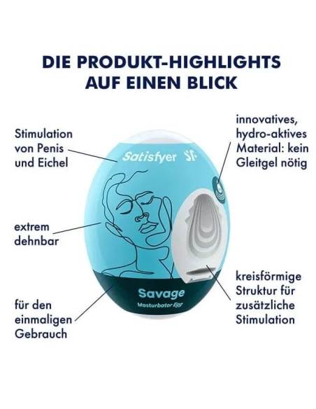 Masturbační vajíčko Satisfyer Egg Savage 1ks