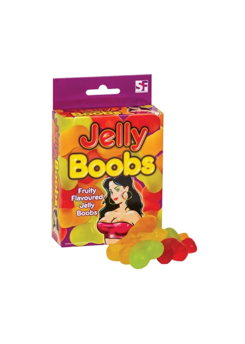 Pryžové bonbóny ve tvaru prsou s ovocnou příchutí Jelly Boobs 120g