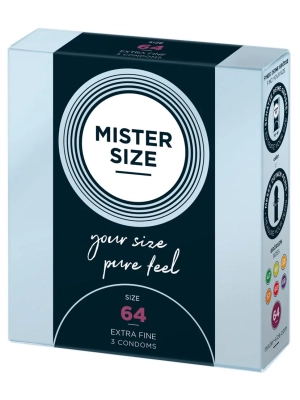 Mister Size tenký kondom 64mm 3ks