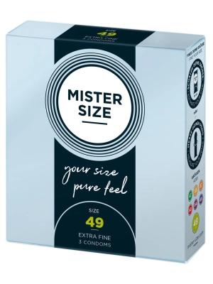 Mister Size tenký kondom 49mm 3ks