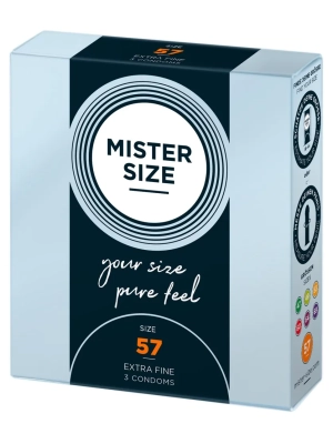 Mister Size tenký kondom 57mm 3ks