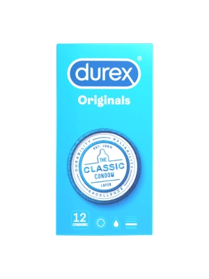 Durex klasické kondomy lubrikované 12ks