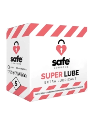 SAFE Super Lube extra tenké kondómy 5ks