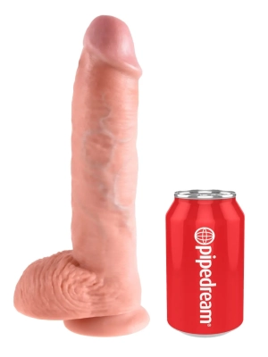 King Cock dildo se varlaty 25,4 cm přírodní barva