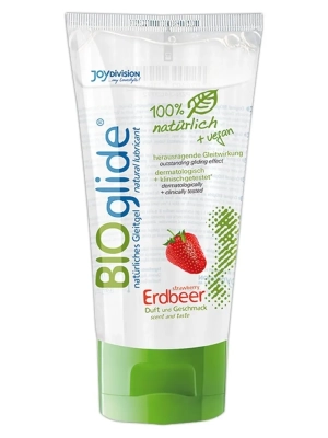 Bio lubrikační gel BIOglide jahoda 80 ml