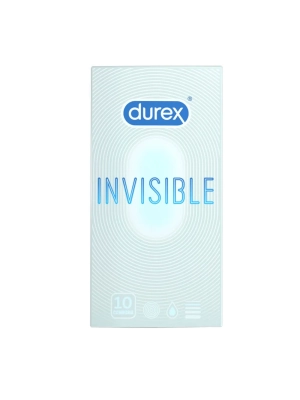 Extra tenké senzitivní kondomy Durex Invisible 10ks