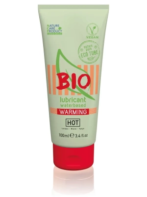 Hřející lubrikační gel HOT BIO Warming Vegan Water Heated Glidant 100ml