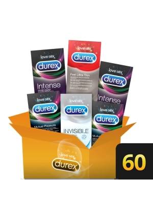 Durex Premium balíček kondomů pro extra požitek 6x10ks