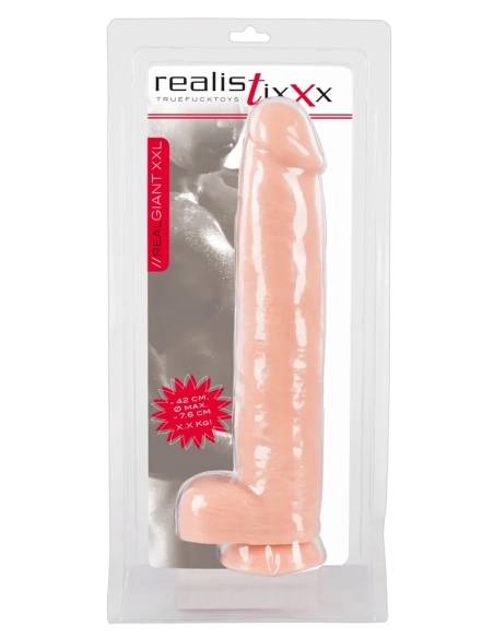 Obrovské realistické dildo s přísavkou realistixxx Giant 3XL 42cm