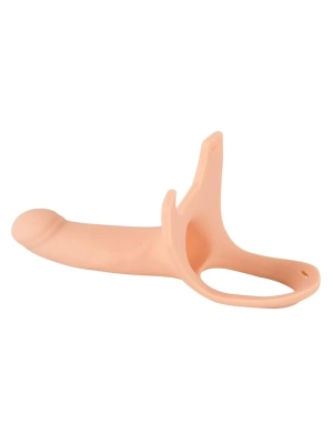 Strap-on připínací dutý penis střední velikost