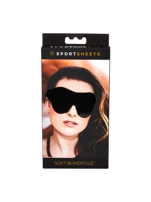 Jemná maska na oči s gumovým popruhem Sportseets