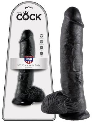 King Cock 10 - černé dildo