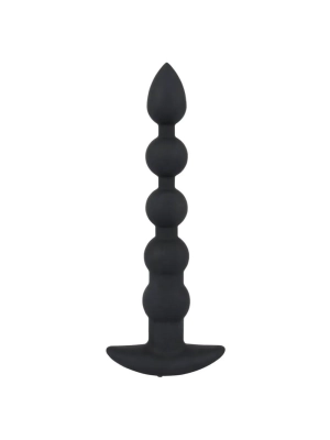 Black Velvets Rechargeable Beads nabíjecí anální vibrátor s 5 kuličkami černý
